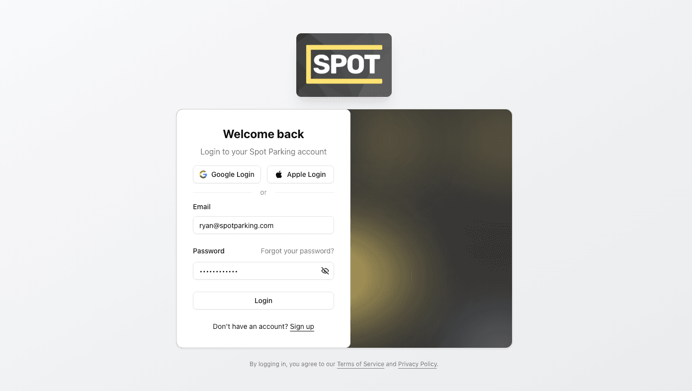 Managing Your Spot Parking Account